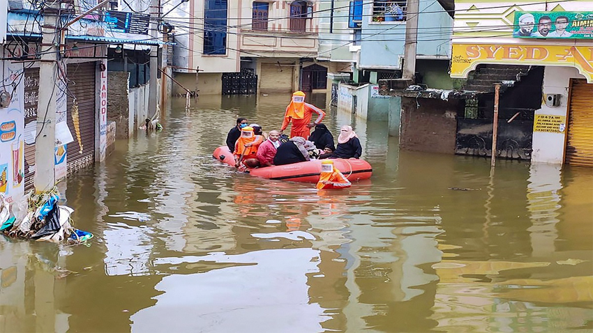 Due to heavy rains and floods in Telangana, citizens have to suffer a lot. So far 50 people have lost their lives in Telangana.