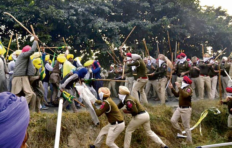 Farmer-Police Clash in Punjab