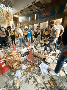 At least 22 people were killed and 63 injured in a suicide attack in Damascus. The attack occurred at the Greek Orthodox St. Elias Church.